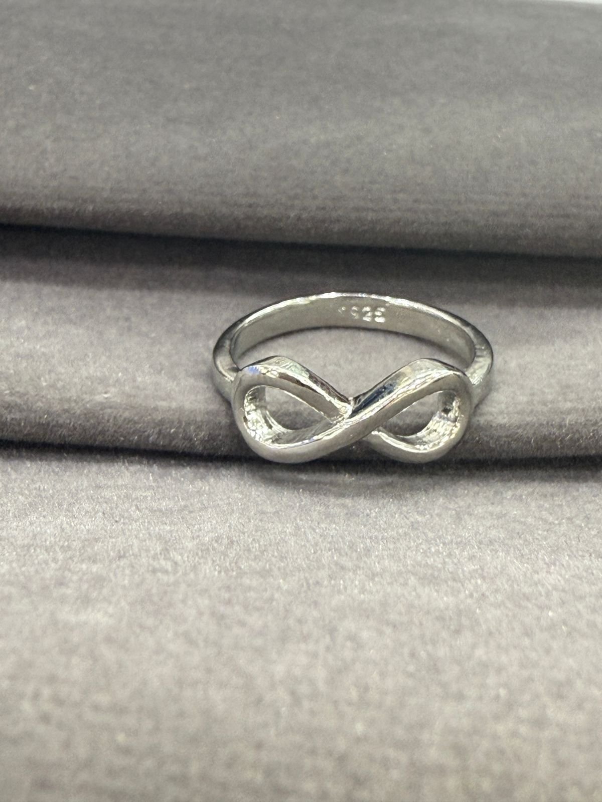 92.5 Silver  Plain Infinity Ring -A Symbol of Endless Elegance